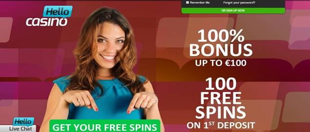 Hello Casino Welcome Bonus