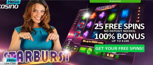 Hello Casino 25 Free Spins